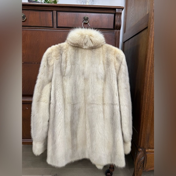 Vintage mink with fox Fur Coat - Picture 10 of 14